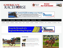 Tablet Screenshot of americanracehorse.com